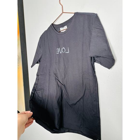 ONE TEASPOON Black Stone Organic Love Crewneck Short Sleeve T-Shirt NWT Size S - Picture 6 of 10